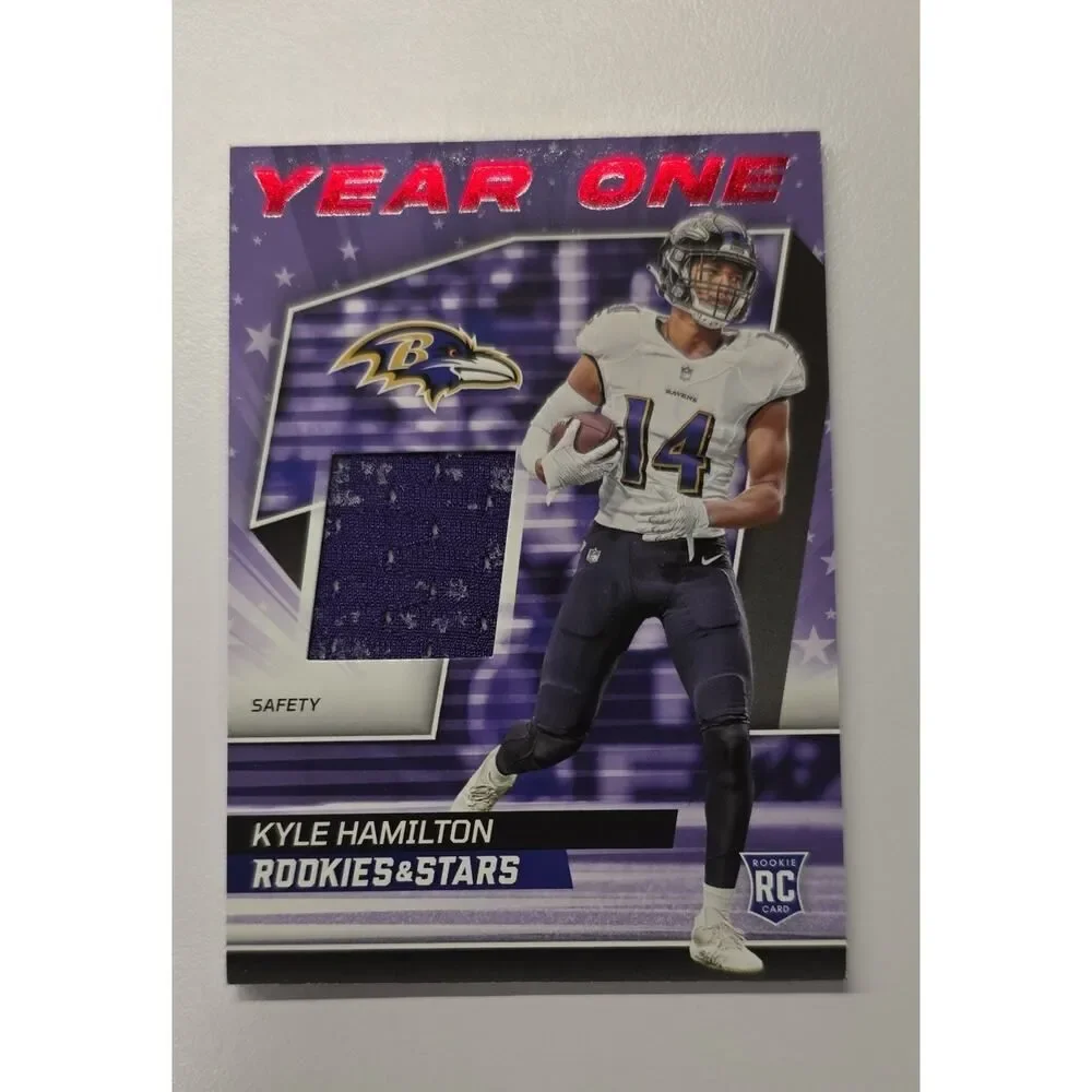 2022 Panini Rookies & Stars - Year 1 Relics Kyle Hamilton #YO-KH (MEM, RC)